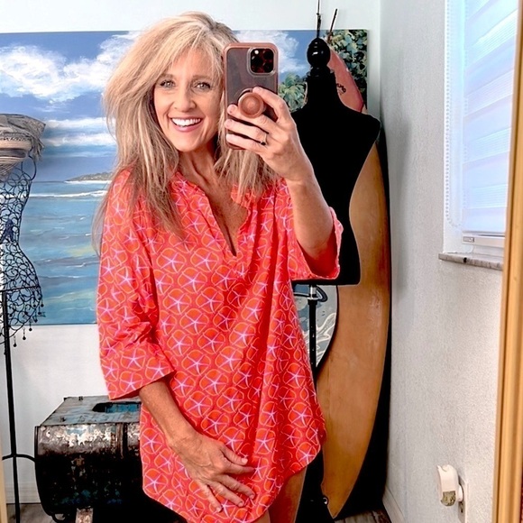 Escapada,STAR FISH! Resort Wear,Fun,Tunic, ADORABLE!!! Excellent Condition, L - Picture 5 of 11